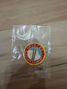 Dairy boy Embroidered Red & Yellow Patch – Dairy Boy Ludlow Vermont BRAND NEW